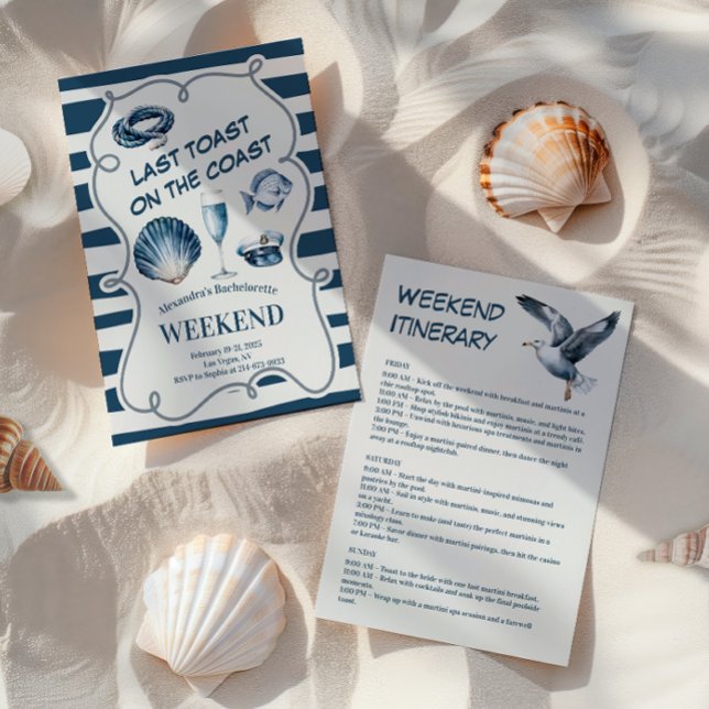 Convites Fim de Semana da Bachelorette Costeira do Marinho  (Criador carregado)