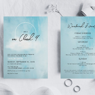 Convites Fim de Semana da Bachelorette da Nuvem 9