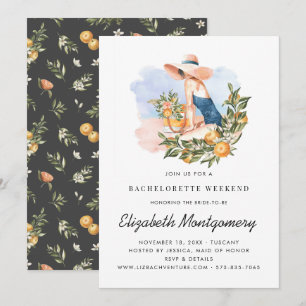 Convites Fim de Semana da Bachelorette de Destino   Citrus 