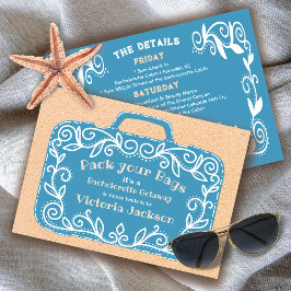 Convites Fim de Semana da Bagagem de Raparigas Itinerárias