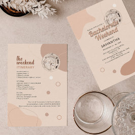 Convites Fim de Semana da Descoplagem Bachelorette com Part