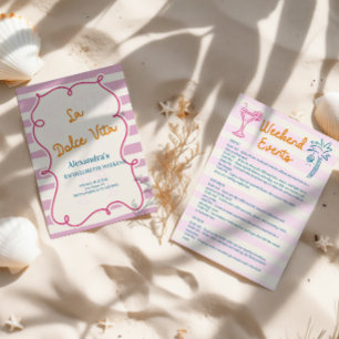 Convites Fim de Semana da Dolce Vita Bachelorette