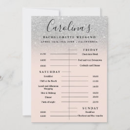 Convites Fim de semana da solha da linha de tempo da prata