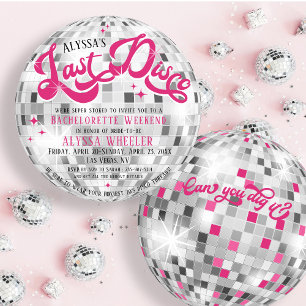 Convites Fim de Semana da Última Bola de Disco da Noiva