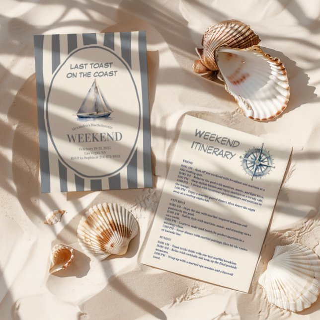 Convites Fim de semana das ondas náuticas do veleiro (Criador carregado)