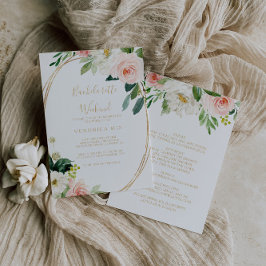 Convites Fim de Semana de Bachelorette Geométrica Verde e D