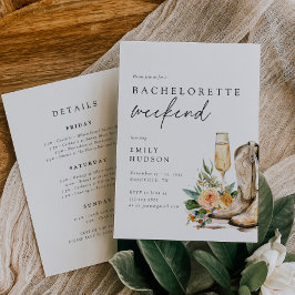 Convites Fim de Semana de Bachelorette Ocidental de Nashvil