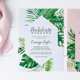 Convites Fim de Semana de Bachelorette Tropical Selvagem