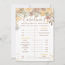 Convites Fim de semana de despedida de solteira com linha d
