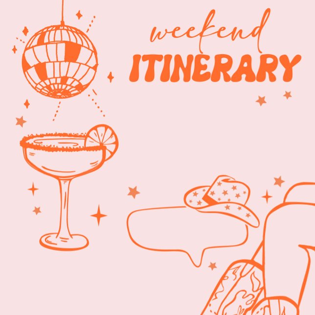 Convites Fim de Semana de Despedida de Solteira Cowgirl Dis (Criador carregado)