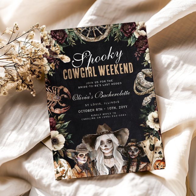 Convites Fim de Semana de Despedida de Solteira da Cowgirl  (Criador carregado)