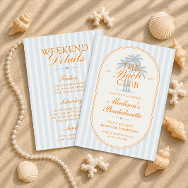 Convites Fim de Semana de Despedida de Solteira do Clube Ba
