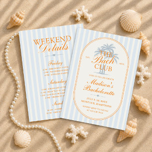Convites Fim de Semana de Despedida de Solteira do Clube Ba