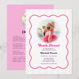 Convites Fim de Semana de Despedida de Solteira Flamingo Pr