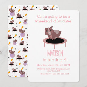 Convites Fim de Semana de Diversão da Malhação de Porcos