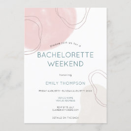 Convites Fim de Semana de Festa de solteira Itinerária das