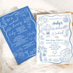 Convites Fim de semana de galinha de solteira de cowgirl co