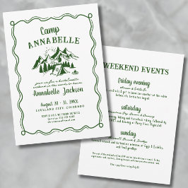 Convites Fim de Semana de Meninas de Festa de solteira de C