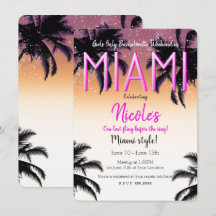Fim de semana de meninas de verão em Miami despedi