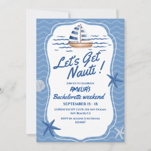 Convites Fim de Semana de Obtenção do Nauti Bachelorette