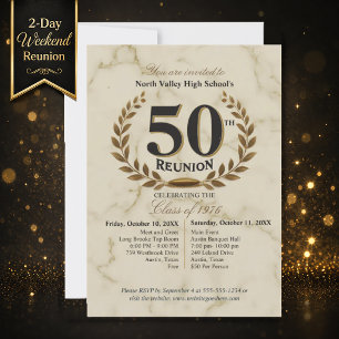 Convites Fim de Semana de Reunião de 50 Anos da Turma de 19