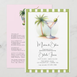 Convites Fim de Semana de Solteira Martinis & Bikinis
