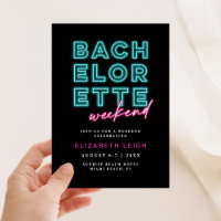 Fim de Semana do Néon Blue & Pink Bachelorette