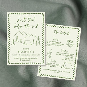 Convites Fim de Semana do Último Trilho de Campanha de Mão