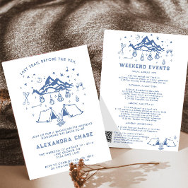 Convites Fim de Semana Itinerário Simples Moderno da Bachel