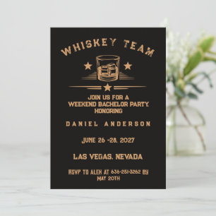 Convites Fim de Semana Personalizado de Festa de Despedida