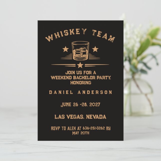 Convites Fim de Semana Personalizado de Festa de Despedida  (Em pé/Frente)