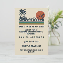 Convites Fim de Semana Personalizado em Myrtle Beach para D