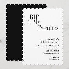 Convites Fim dos 20 anos Festa de Aniversário de 30 anos Mi