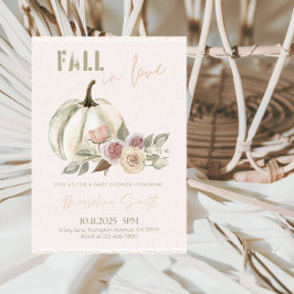 Convites Fim no Amor Chá de fraldas do outono deixa festa d