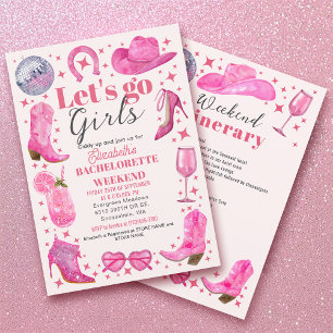 Convites Final de Semana da Última Festa de solteira Rodead