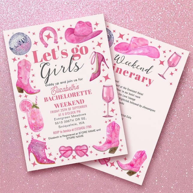 Convites Final de Semana da Última Festa de solteira Rodead (Criador carregado)