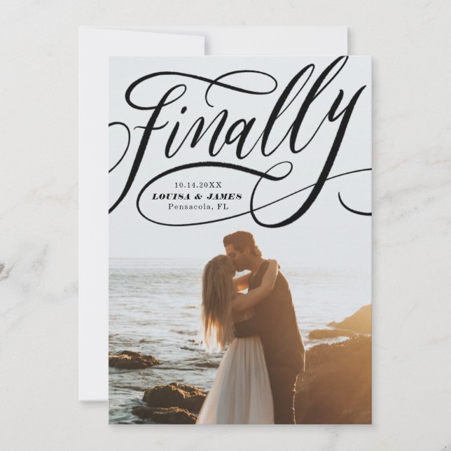 Convites Finalmente adiada Foto Covid Salvar a Data (Frente)