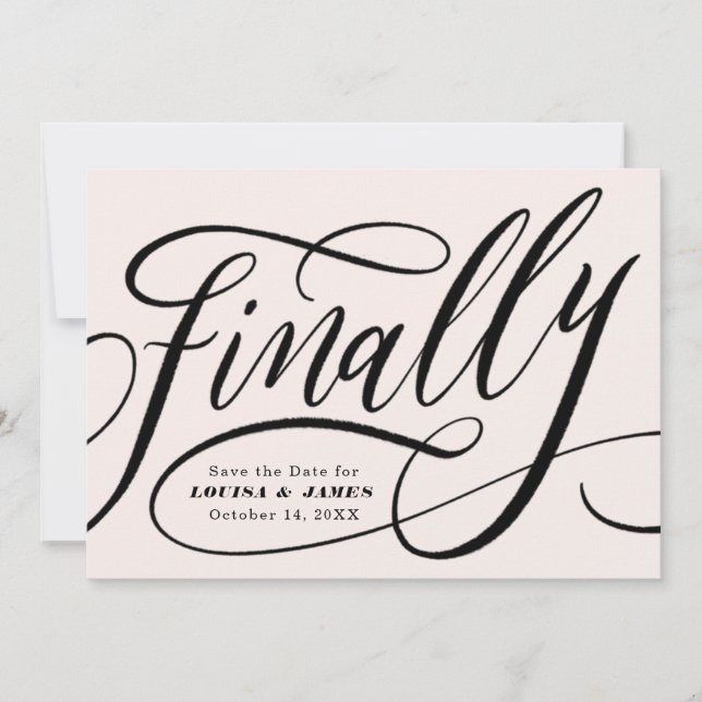 Convites Finalmente Adiado Alterar a Data Salvar a Data (Frente)