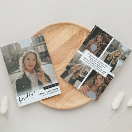 Convites Finalmente, Festa de formatura de Colagem de Fotos