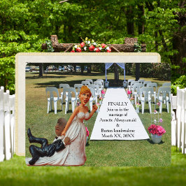 Convites Finalmente se Casando Casal Interracial Engraçado 