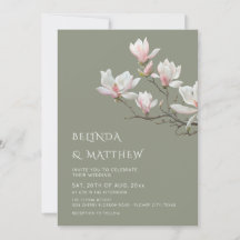 Fine Art Magnolia Casual Sage Green Wedding