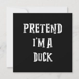 Convites Fingir Que Eu Sou Um Pato Fantasia De Halloween Ca