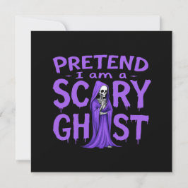 Convites Fingir que sou um fantasma assustador - Dia de as