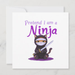 Convites Fingir que sou um Ninja - Dia de as Bruxas engraça