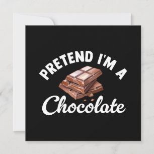Convites Finja que sou uma barra de chocolate