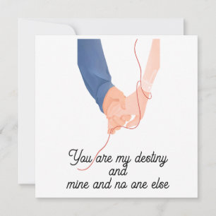 Convites Fio Vermelho do Destino – Amor de mãos dadas do pa