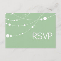 Fios Elegantes RSVP branco menta