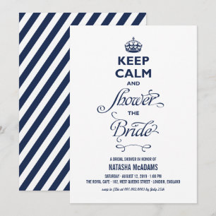 Convites Fique Calmo E Chá O Chá de panela Engraçado Da 