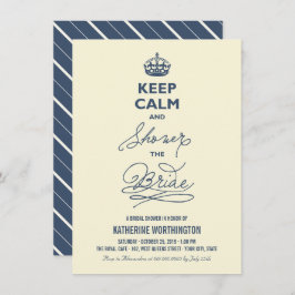 Convites Fique Calmo E Chá O Chá de panela Engraçado Da Noi