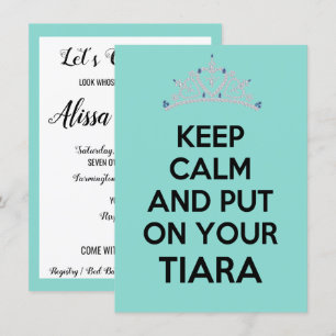 Convites Fique Calmo E Coloque Sua Festa De Comemoração Tia